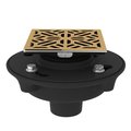 Rohl Decorative Shower Drain Mosaic Complete Cast Iron Drain Assembly SDCI2-3144IB